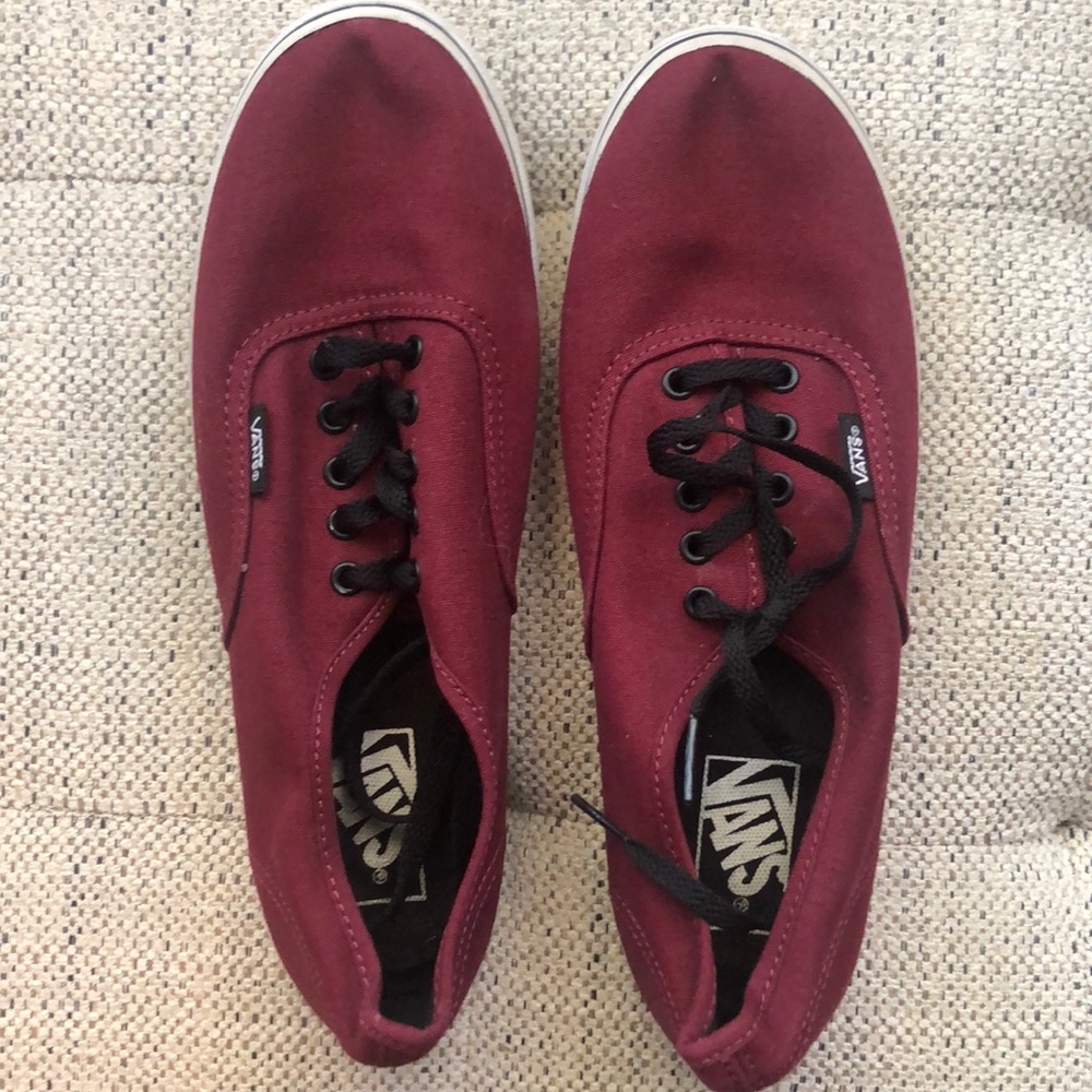 Maroon vans